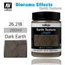 Vallejo Earth Texture Dark Earth 200ml