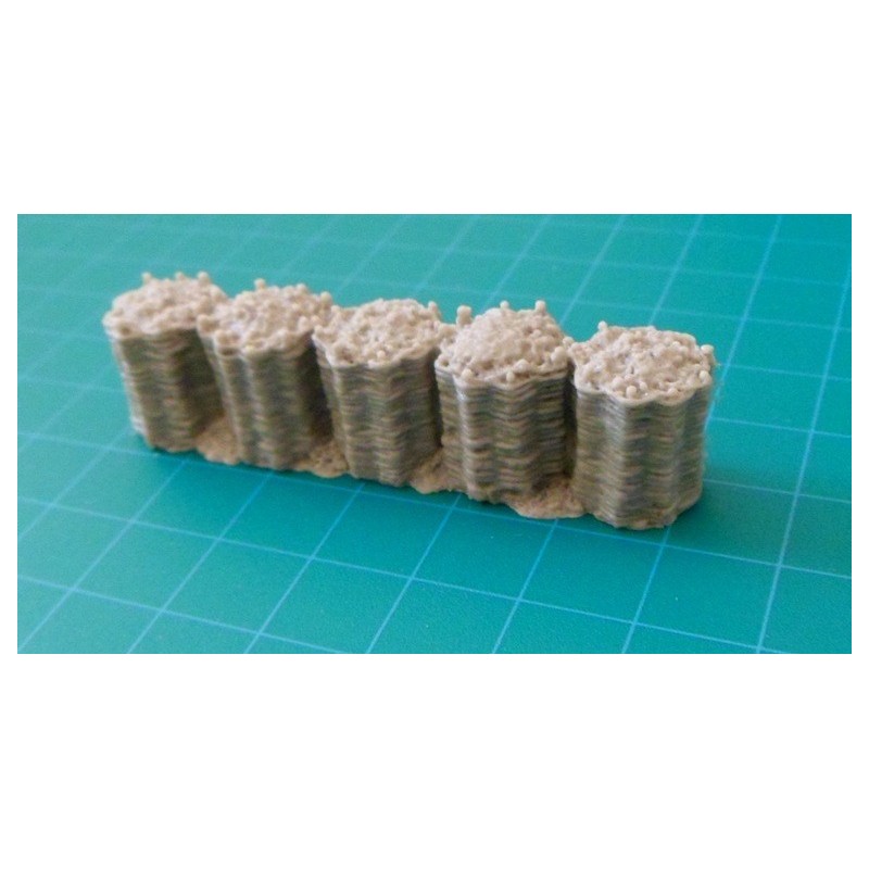 mur de 5 Gabions 28mm