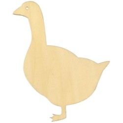 Silhouette en bois 20 cm Canard