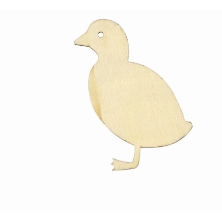 3 Silhouettes en bois 10 cm Canard