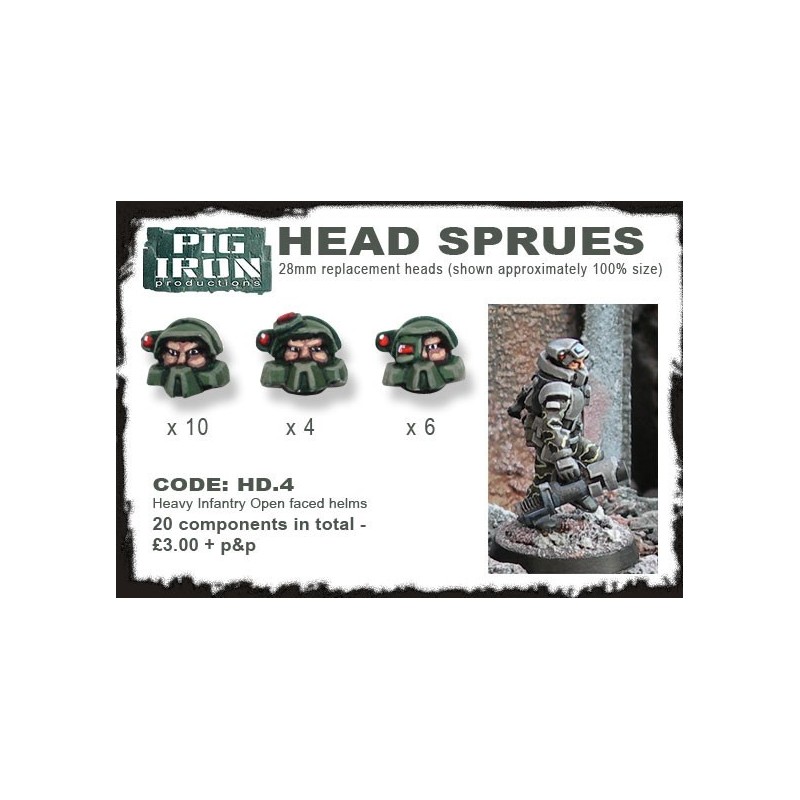 HD.4 H.Inf Open Helmet Sprues (20)