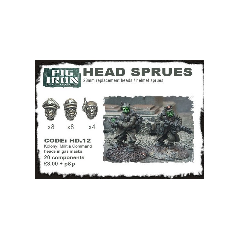 HD.12 Kolony Militia Command Heads (20)