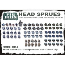 HD.9 Jumbo Mixed Head Sprues (80)