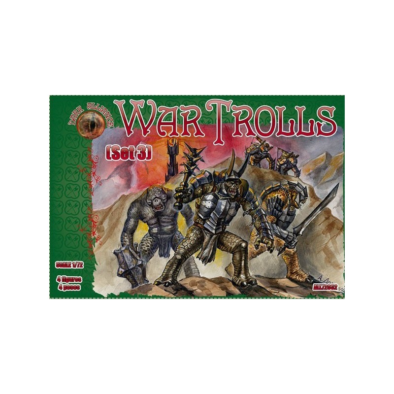 Dark Alliance War Trolls set 3 1/72(4)