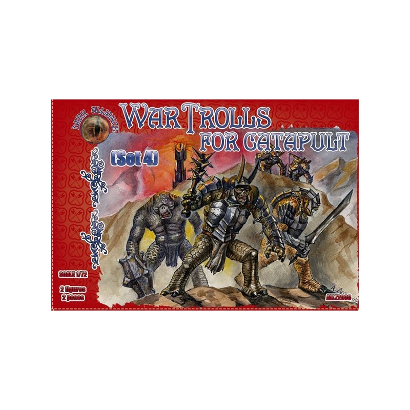 Dark Alliance Trolls for catapult Set4 1/72(2)