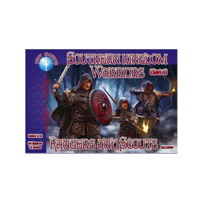 Dark Alliance Southern kingdom Warriors. Set 1. Rangers and Scouts. 1/72(48)