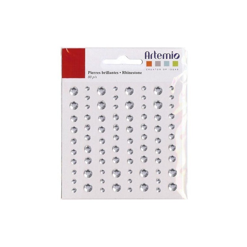 Pierres brillantes autocollantes (80)